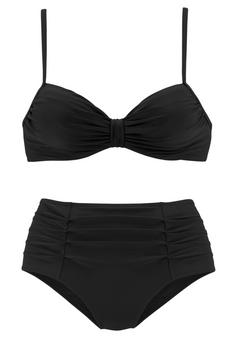 Lascana Bügel-Bikini Bikini Set Damen schwarz