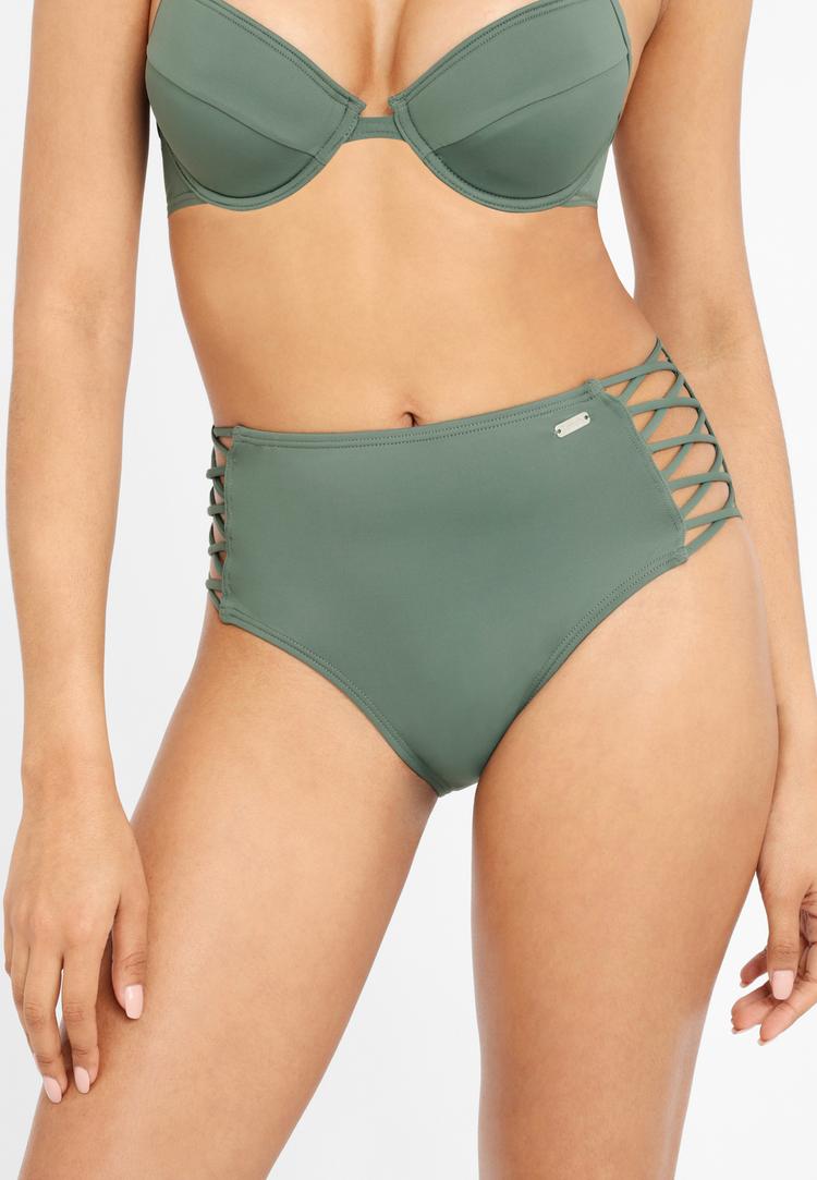 Bench Bench Highwaist-Bikini-Hose Bikini Hose Damen - oliv - 1 | SportScheck