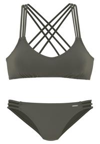 BRUNO BANANI Bustier-Bikini Bikini Set Damen - oliv