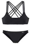 BRUNO BANANI Bustier-Bikini Bikini Set Damen - schwarz