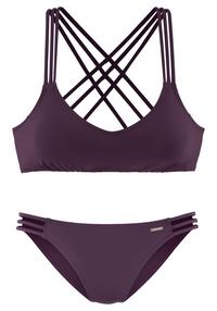 BRUNO BANANI Bustier-Bikini Bikini Set Damen - bordeaux