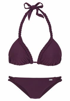 Buffalo Triangel-Bikini Bikini Set Damen bordeaux