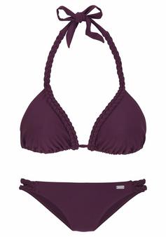 Buffalo Triangel-Bikini Bikini Set Damen bordeaux