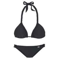 Buffalo Triangel-Bikini Bikini Set Damen schwarz