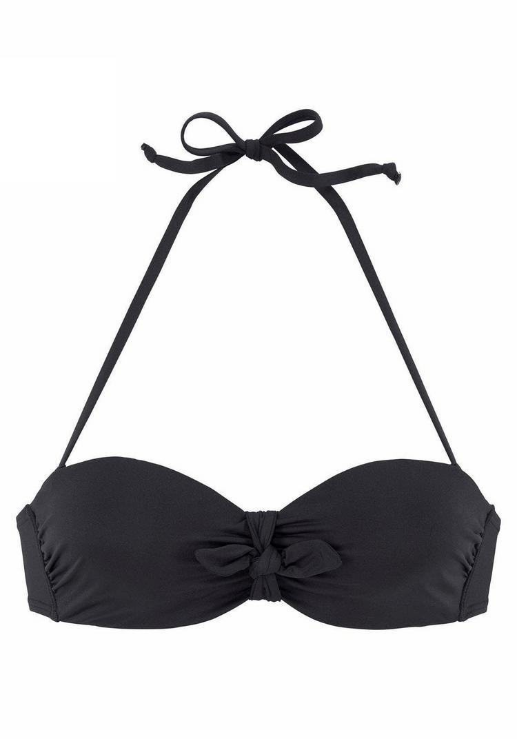 Lascana Lascana Bandeau-Bikini-Top Bikini Oberteil Damen - schwarz - 0 | SportScheck