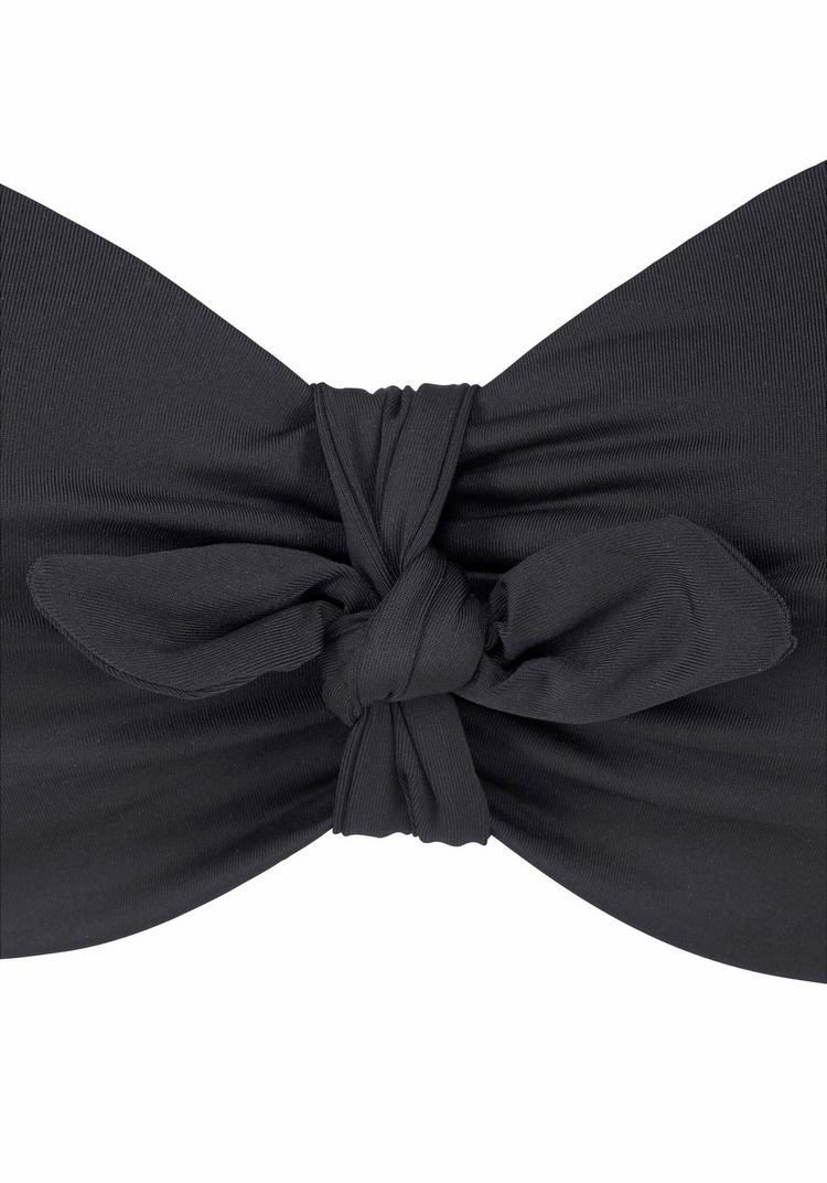 Lascana Lascana Bandeau-Bikini-Top Bikini Oberteil Damen - schwarz - 0 | SportScheck