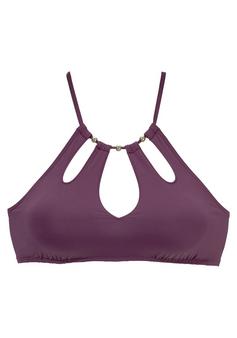 Lascana Bustier-Bikini-Top Bikini Oberteil Damen bordeaux