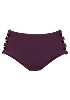 Lascana Highwaist-Bikini-Hose Bikini Hose Damen bordeaux