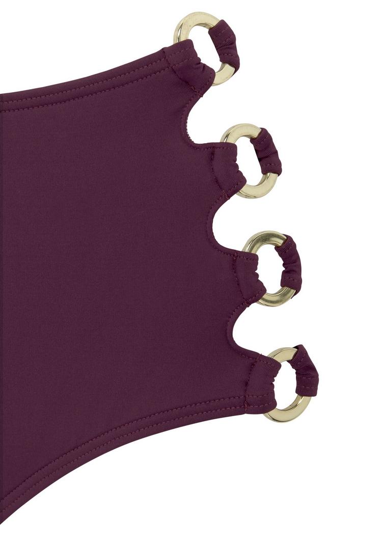Lascana Lascana Highwaist-Bikini-Hose Bikini Hose Damen - bordeaux - 0 | SportScheck