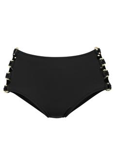 Lascana Highwaist-Bikini-Hose Bikini Hose Damen schwarz