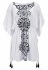 Buffalo Tunika Tunika Damen - wei&szlig;-schwarz-bedruckt