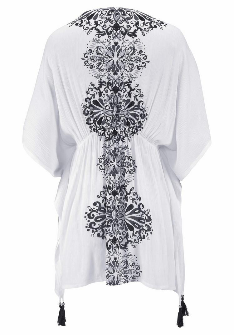 Buffalo Buffalo Tunika Tunika Damen - wei&szlig;-schwarz-bedruckt - 0 | SportScheck