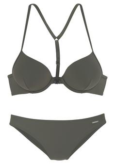 BRUNO BANANI Push-Up-Bikini Bikini Set Damen oliv