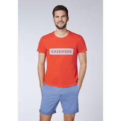 Rückansicht von Chiemsee T-Shirt T-Shirt Herren Chery Tomato