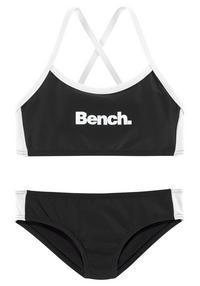 Bench Bustier-Bikini Bikini Set Damen - schwarz-wei&szlig;