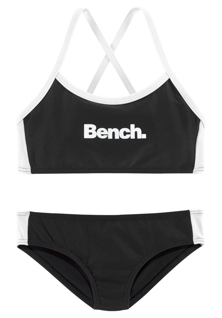 Bench Bench Bustier-Bikini Bikini Set Damen - schwarz-wei&szlig; - 0 | SportScheck
