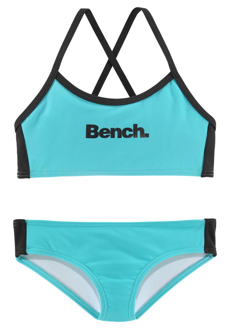Bench Bench Bustier-Bikini Bikini Set Damen - t&uuml;rkis-schwarz - 0 | SportScheck