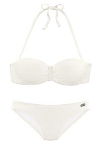 Buffalo B&uuml;gel-Bandeau-Bikini Bikini Set Damen - creme