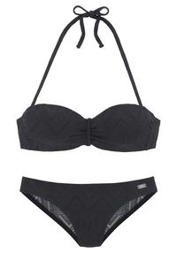 Buffalo B&uuml;gel-Bandeau-Bikini Bikini Set Damen - schwarz