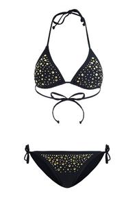 JETTE Triangel-Bikini Bikini Set Damen - schwarz