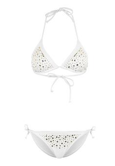 Jette Joop Triangel-Bikini Bikini Set Damen weiß