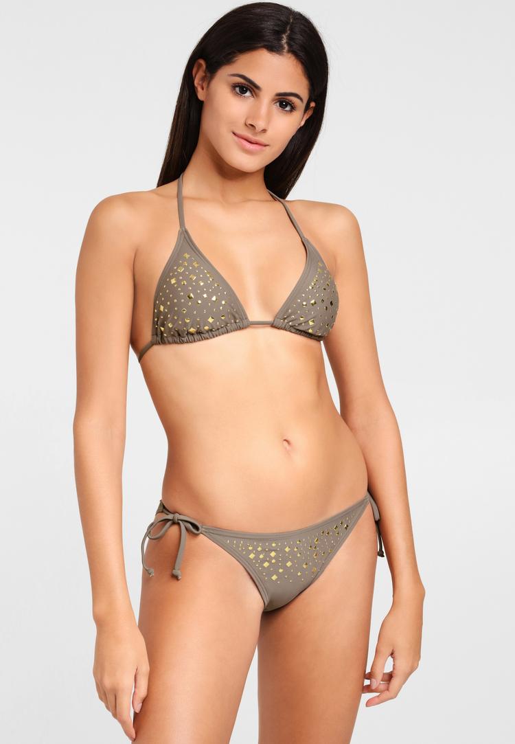 JETTE JETTE Triangel-Bikini Bikini Set Damen - stein - 1 | SportScheck