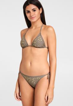 Rückansicht von JETTE Triangel-Bikini Bikini Set Damen stein