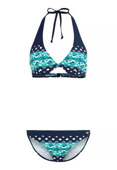 KangaROOS Bügel-Bikini Bikini Set Damen marine-bedruckt