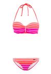VENICE BEACH B&uuml;gel-Bandeau-Bikini Bikini Set Damen - pink-gestreift
