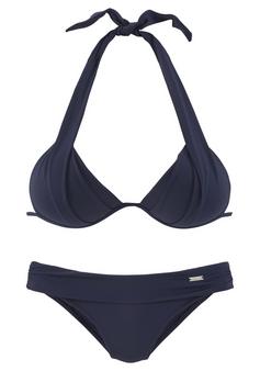 Lascana Triangel-Bikini Bikini Set Damen marine