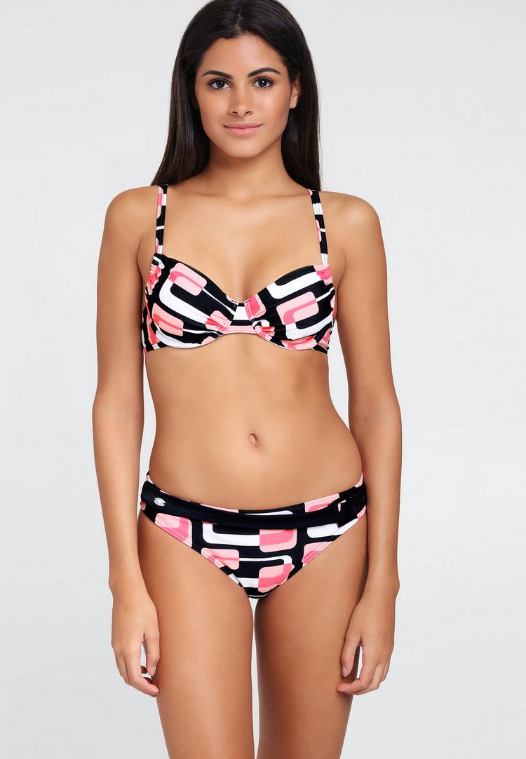 KangaROOS KangaROOS B&uuml;gel-Bikini Bikini Set Damen - schwarz-rosa - 0 | SportScheck