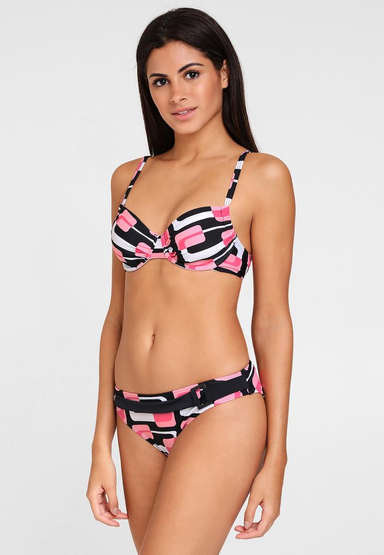 KangaROOS KangaROOS B&uuml;gel-Bikini Bikini Set Damen - schwarz-rosa - 1 | SportScheck