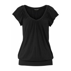 Lascana V-Shirt V-Shirt Damen schwarz