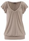 Lascana V-Shirt V-Shirt Damen - taupe