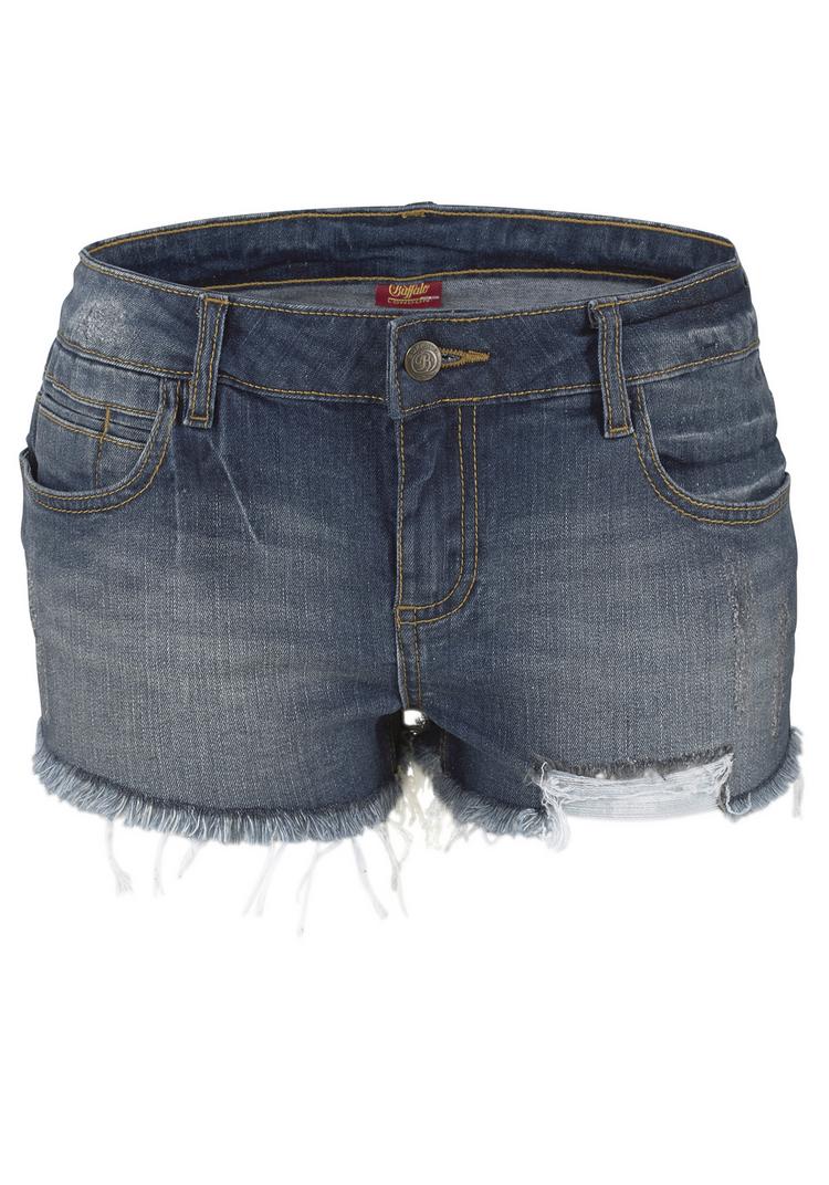 Buffalo Buffalo Jeanshotpants Jeansshorts Damen - blue-washed - 2 | SportScheck