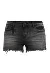 Buffalo Jeanshotpants Jeansshorts Damen - schwarz-washed