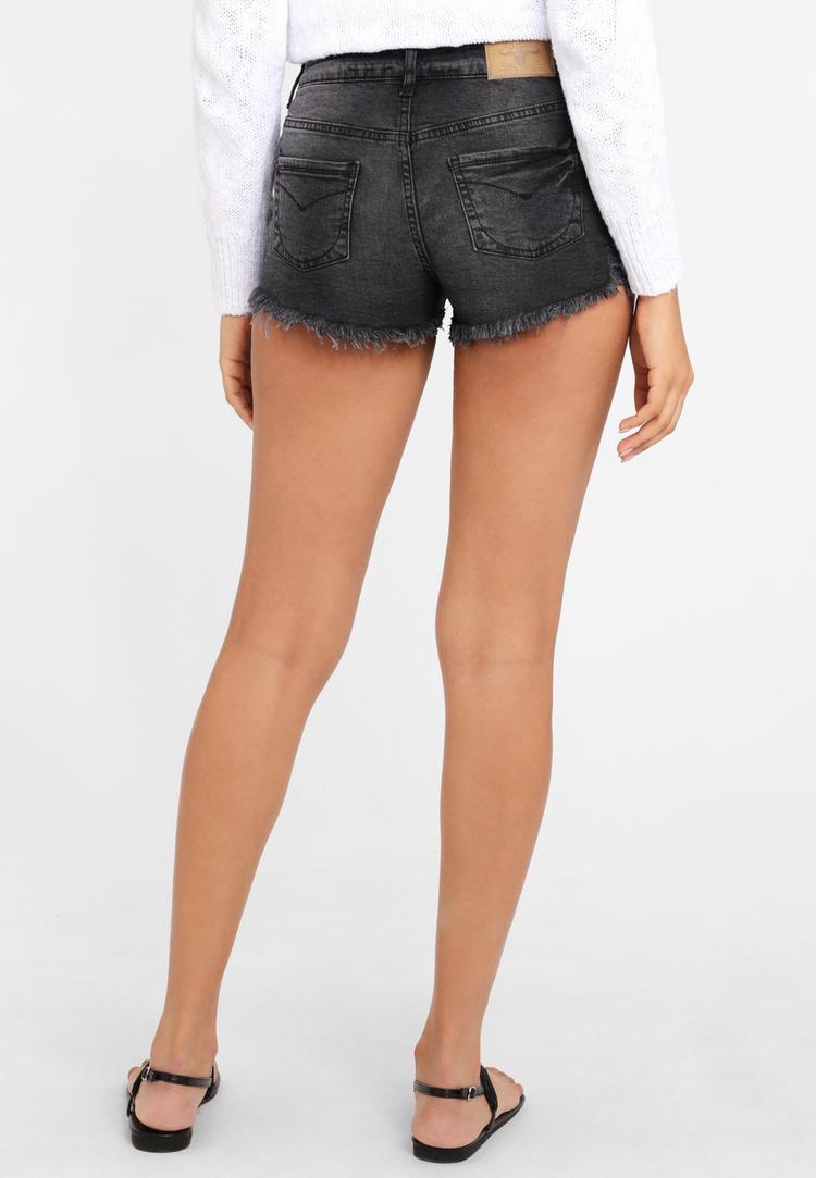 Buffalo Buffalo Jeanshotpants Jeansshorts Damen - schwarz-washed - 3 | SportScheck