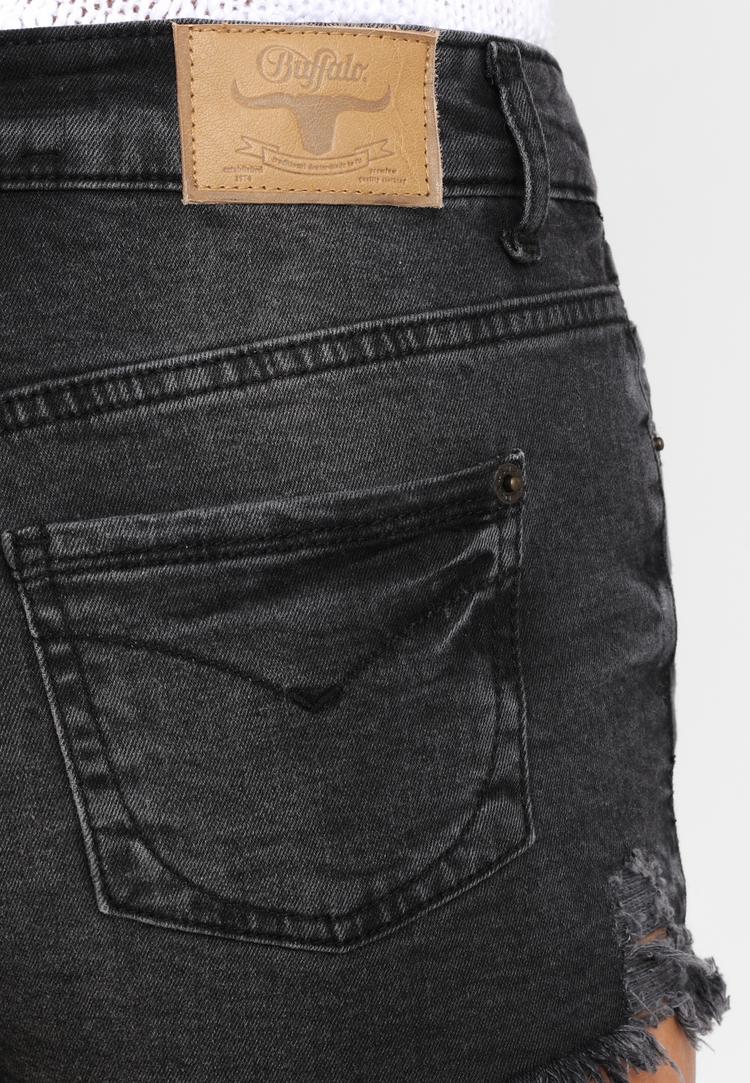 Buffalo Buffalo Jeanshotpants Jeansshorts Damen - schwarz-washed - 1 | SportScheck