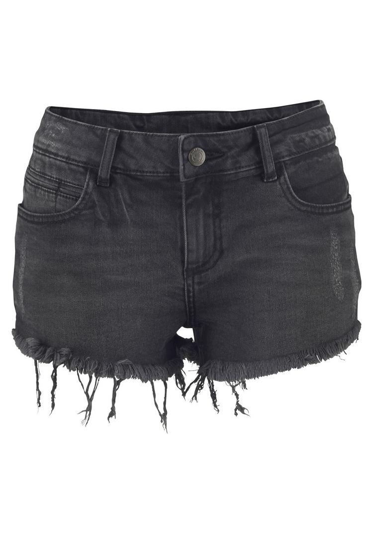 Buffalo Buffalo Jeanshotpants Jeansshorts Damen - schwarz-washed - 2 | SportScheck