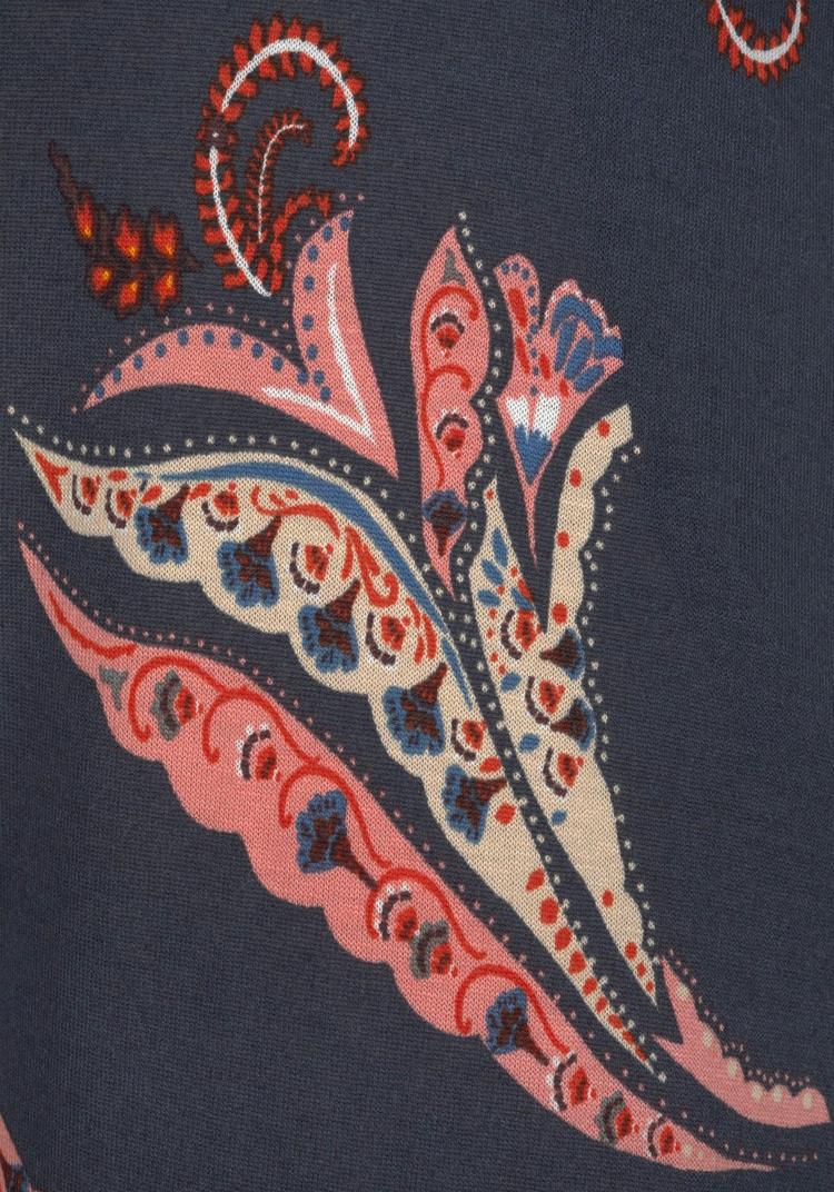 Lascana Lascana Strandhose Stoffhose Damen - marine-ros&eacute;-bedruckt - 1 | SportScheck