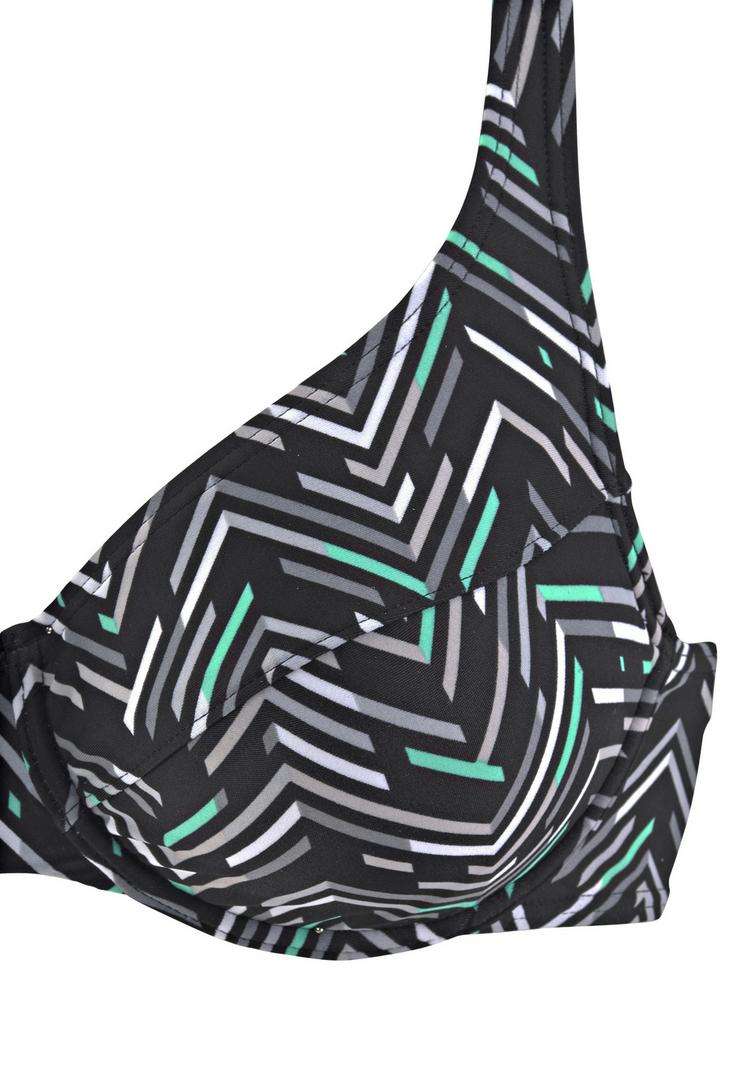 Lascana Lascana B&uuml;gel-Bikini Bikini Set Damen - schwarz-bedruckt - 3 | SportScheck