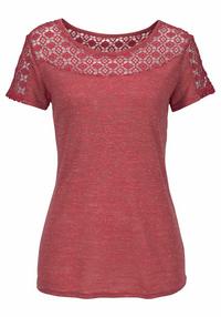 Vivance Kurzarmshirt T-Shirt Damen - kupfer