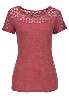 Vivance Kurzarmshirt T-Shirt Damen kupfer