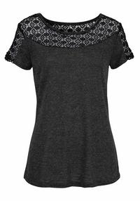 Vivance Kurzarmshirt T-Shirt Damen - anthrazit
