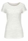 Vivance Kurzarmshirt T-Shirt Damen - creme