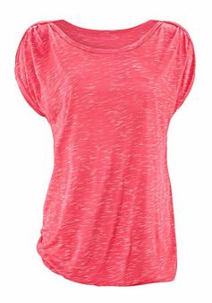 Lascana Kurzarmshirt T-Shirt Damen koralle