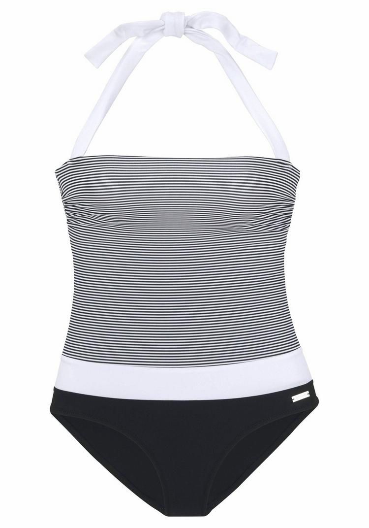 Lascana Lascana Badeanzug Badeanzug Damen - schwarz-wei&szlig; - 2 | SportScheck