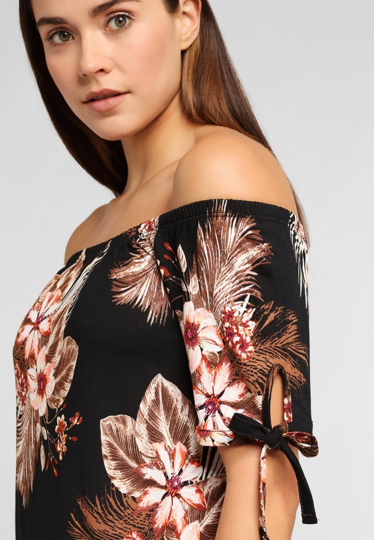 BEACH TIME BEACH TIME Strandkleid Tr&auml;gerkleid Damen - schwarz-bedruckt - 0 | SportScheck