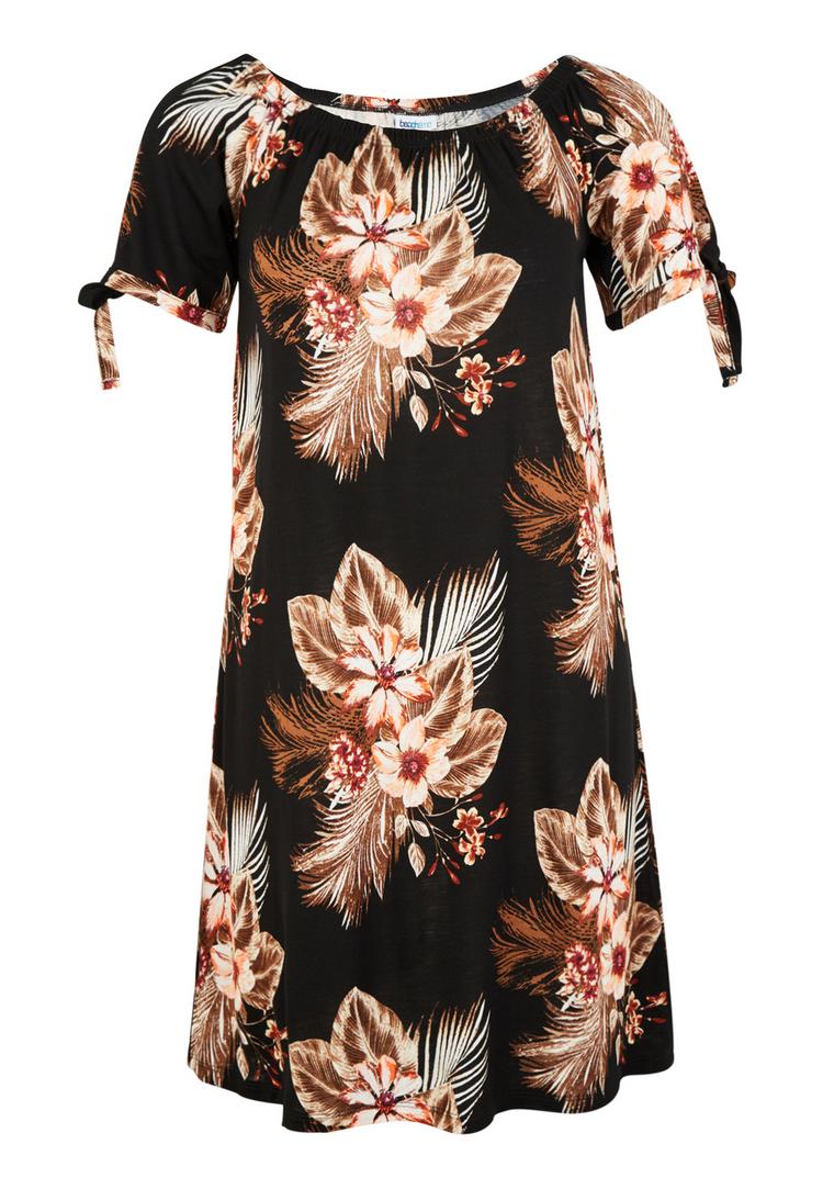 BEACH TIME BEACH TIME Strandkleid Tr&auml;gerkleid Damen - schwarz-bedruckt - 1 | SportScheck