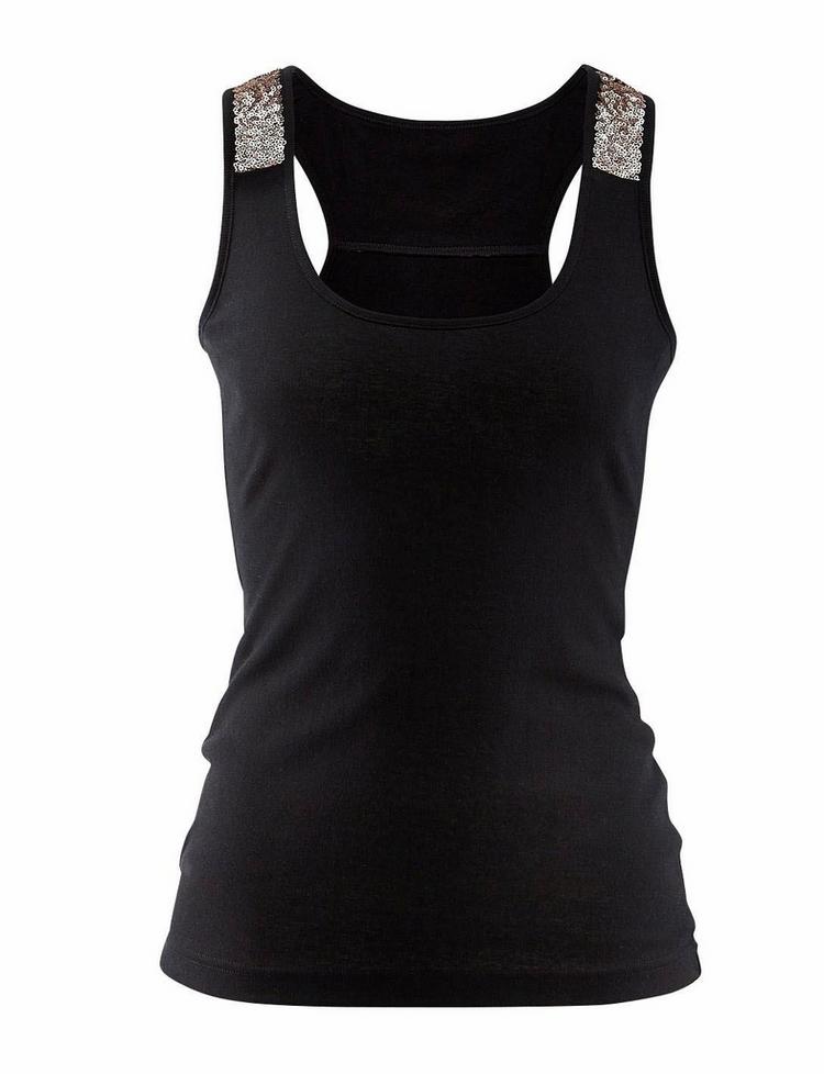 Lascana Lascana Strandtop T-Shirt Damen - schwarz - 0 | SportScheck